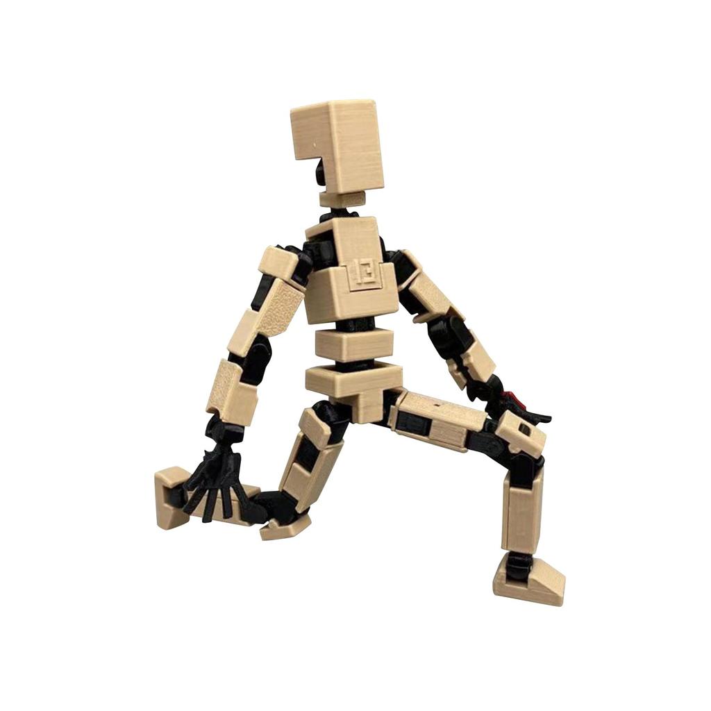 Multi Joint 3d Printed Human Doll, Fully Movable Mechanical Style Decompression Toy