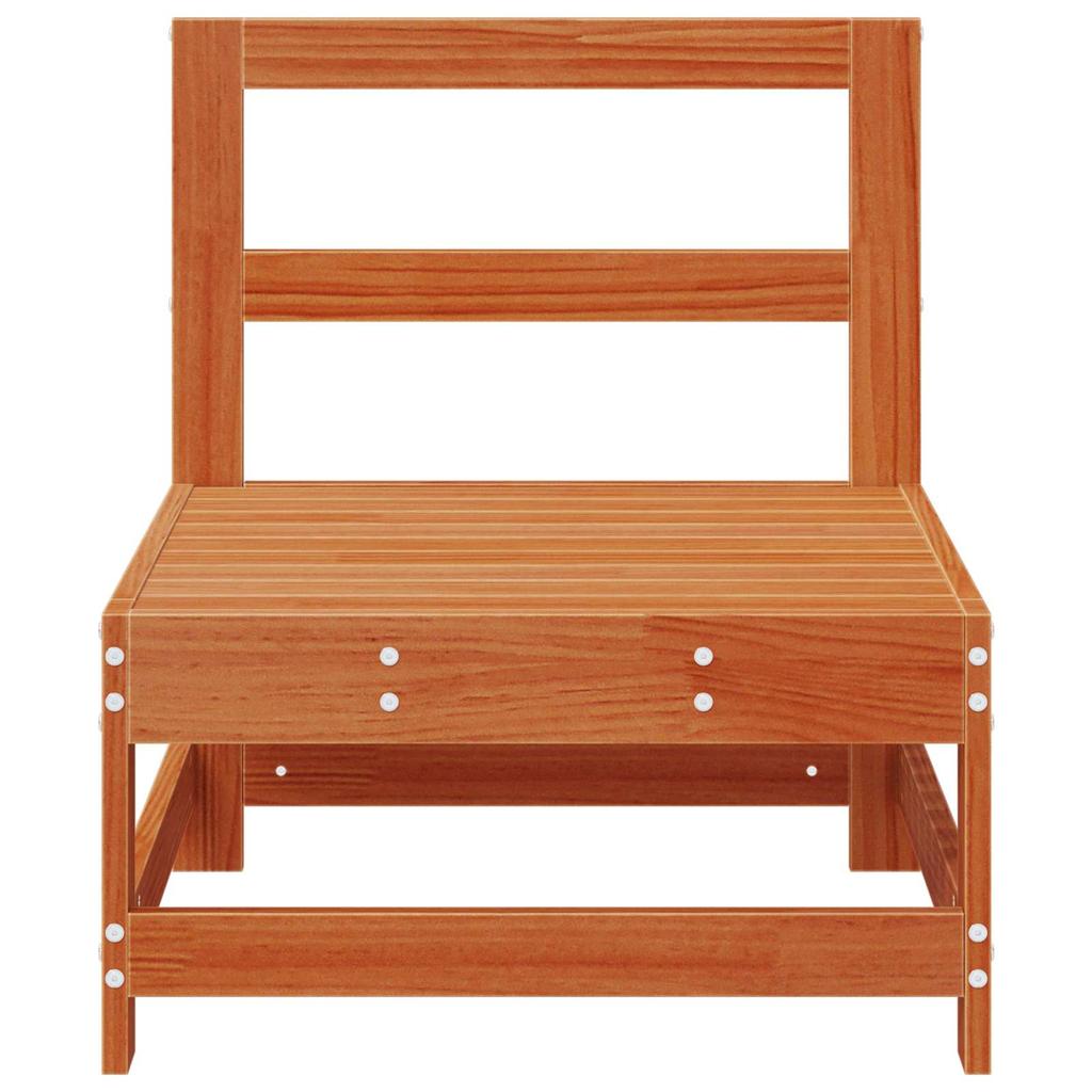 Garden Center Sofa Solid Pine Wood Wax Brown