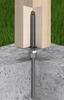 M20 pole base 100x330x3mm galvanized