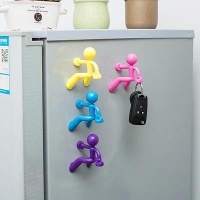 Cartoon Fridge Magnet Kitchen Hook Magnet Refrigerator Decoration Home Door Hanging Key Fridge Sticker Kitchen Accessories