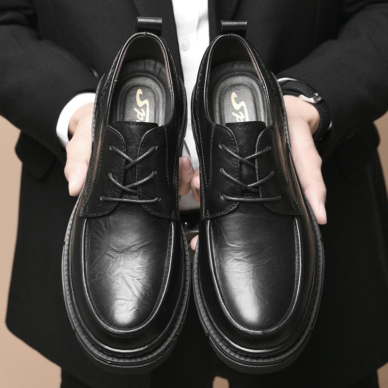 Fashion Non-Slip Sneakers Men Oxford Shoes Genuine Leather Casual Shoes Luxury Brand Male Formal Dress Footwear Business Shoes