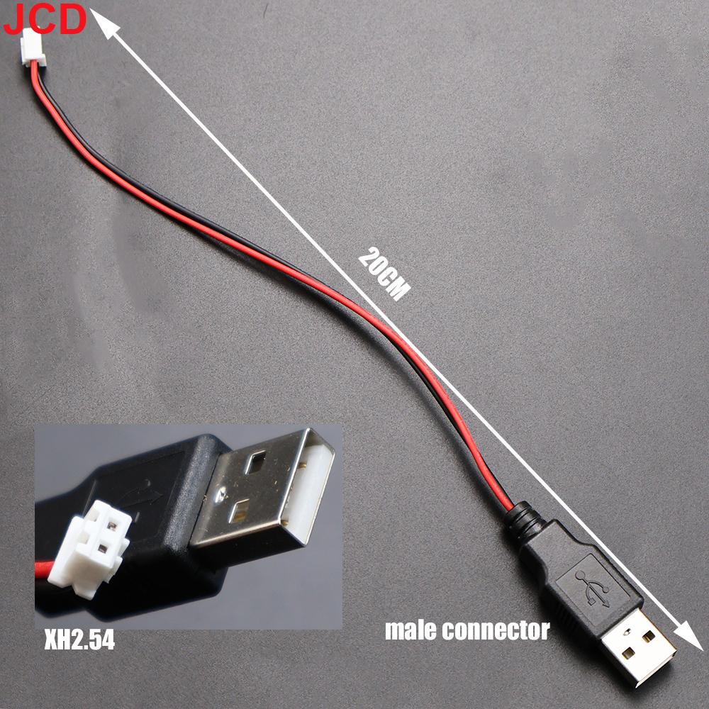 

JCD 1piece USB Male And Female Head to XH2.54-2P Terminal Wire 2-Core Power Socket DIY Accessories for PH2.0 Terminal Wire