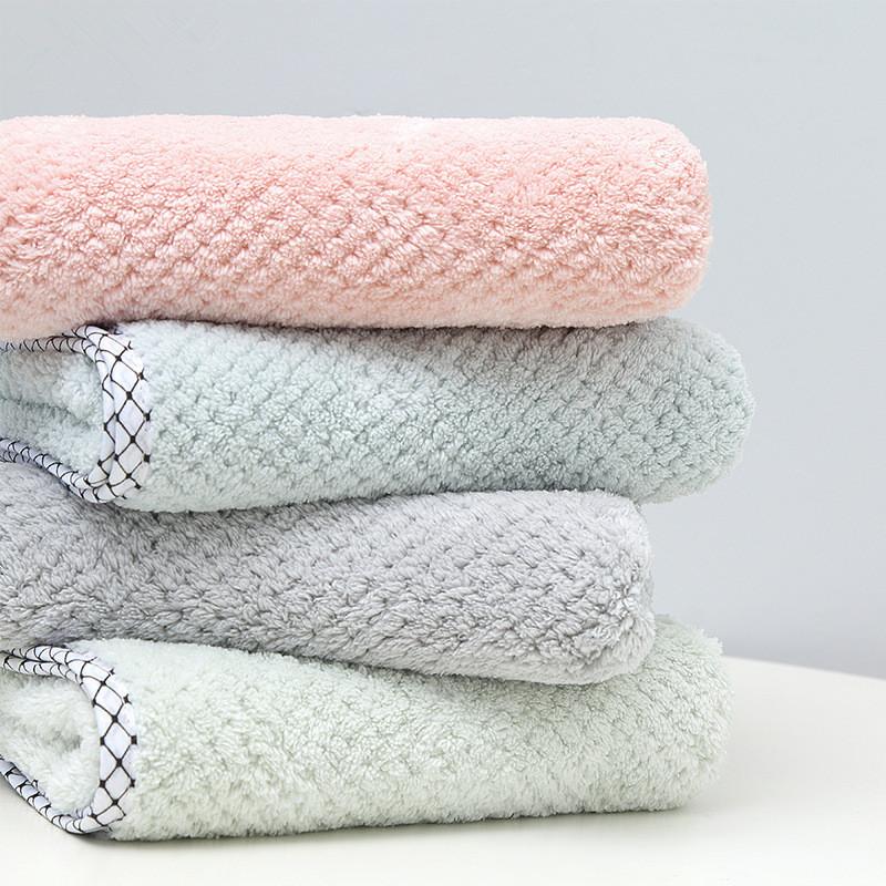 1Pc 34x75cm Microfiber Coral Fleece Water Absorbent Bear Modeling Bathroom Hand Face Towel Wedding Party Gift