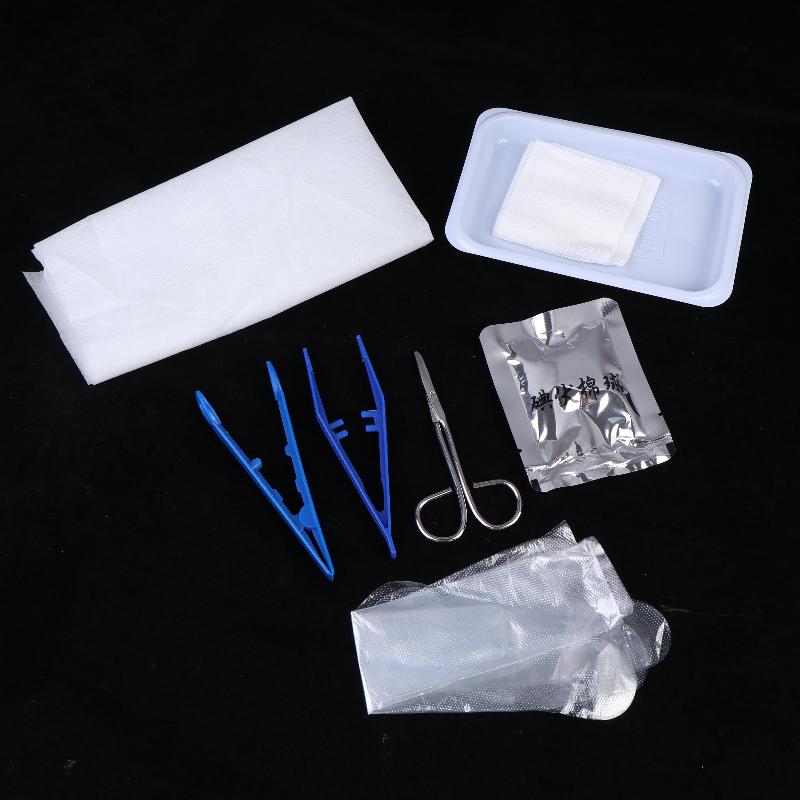 1 Set Debridement Suturing Disinfection Wound Care Tool Kit New Sterile Disposable Dressing Replacement Tool Kits