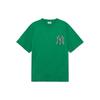 MLB New York Yankees Logo Print American Vintage Crew Neck Short Sleeve T-Shirt Men tops Dark-Green 3ATSO0233-50GND