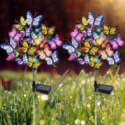 LED Solar Butterfly Garden Lamp for Outdoor Lawn Decoration