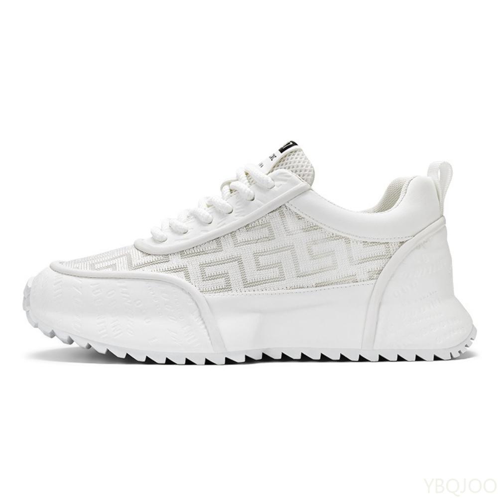 New Fashionable High End Spring and Autumn Thick Soled Height Increasing Breathable Trendy Versatile Men's Casual Sports Shoes