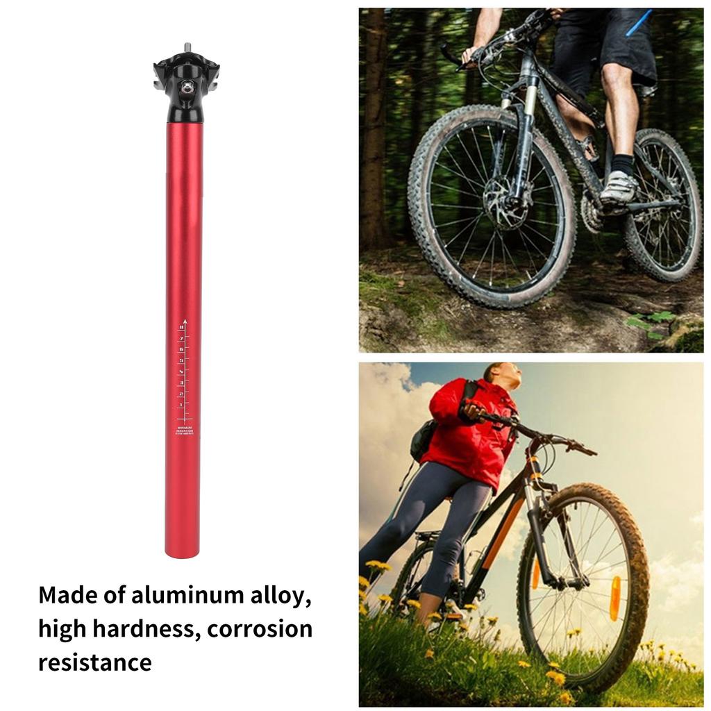 LUNJE Mountain Bike Seatpost Aluminum Alloy Saddle Post 31.6x400mm
