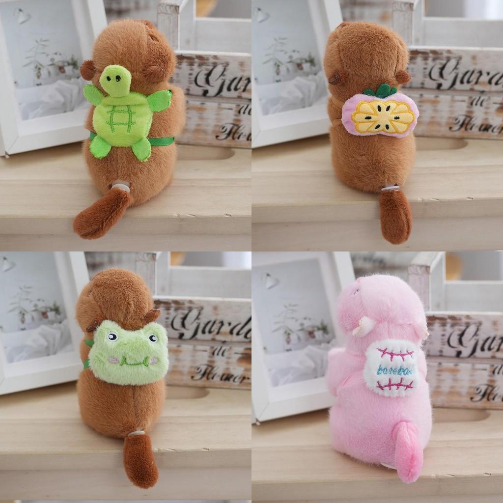 Cute Plush Capybara Keychain Adorable Stuffed Animal For Students Backpack Decoration