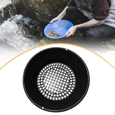 Gold Sifting Pan Classifier Screen 13.78inch Portable Easy To Use Panning Sieve Mining Equipment for