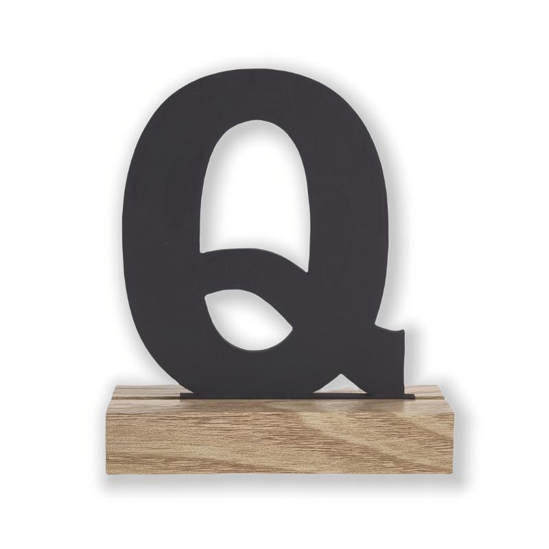 Rustic Artificial Wood Alphabet Letter Vintage Style Desktop Decor for Home Birthday Christmas Wedding Party Supplies