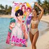 Customizable Personalized Beach Towels KPOP Demon Hunters SAJA BOYS Themed designs.Suitable for the Beach, Yoga, Sports;ideal As Beach Accessories