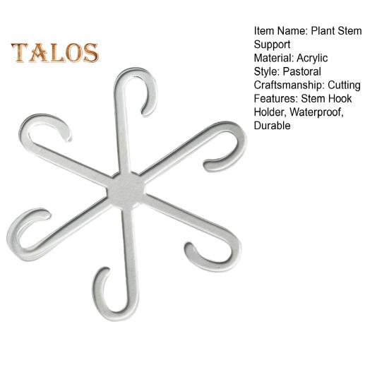 Plant Stem Support Hooks Acrylic Plant Vine Holders Waterproof Plant Stem Hook Trellis for Garden Plants Potted Plants