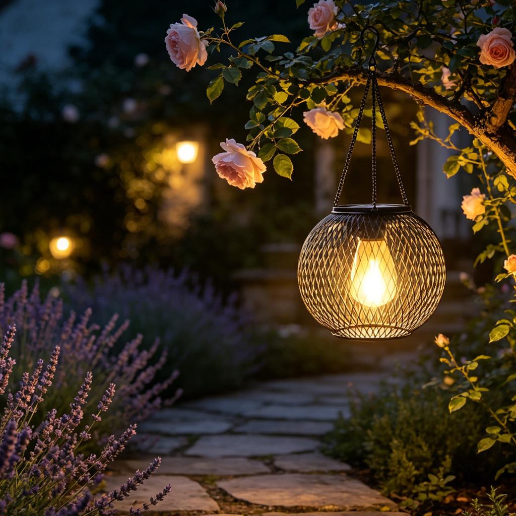 Outdoor Solar Lanterns Upgraded Decorative Hanging Lights Waterproof for the Garden Decorations