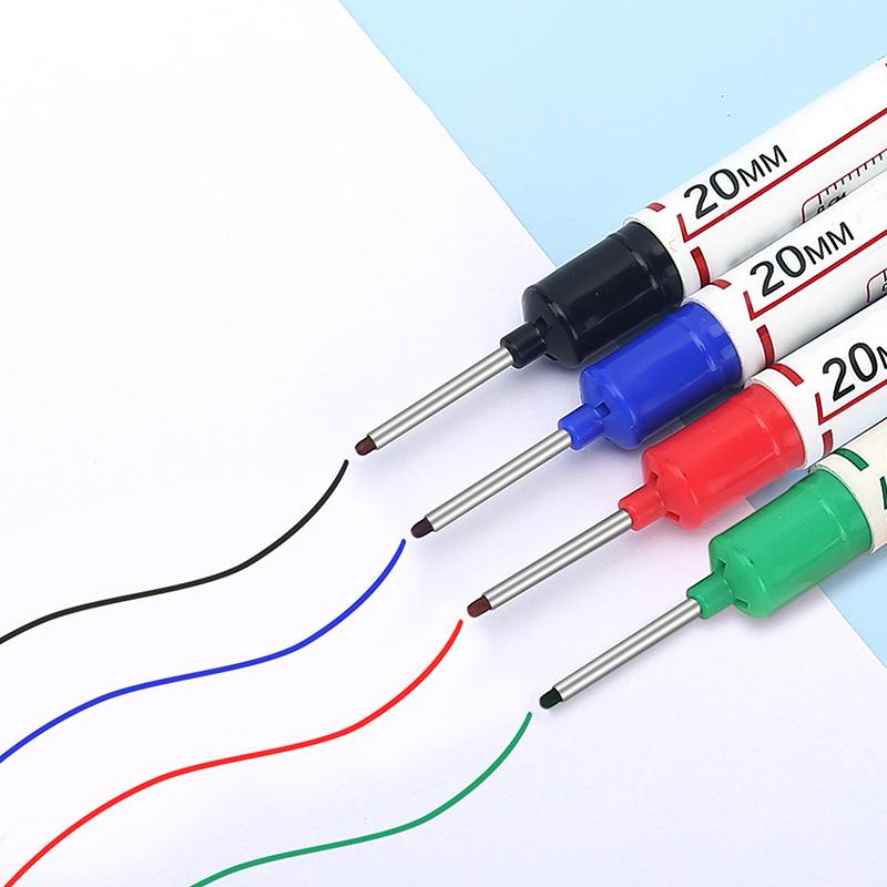 10ks/sada 20 mm Hluboký otvor s dlouhým hrotem Permanentní popisovače pro kovové perforační pero Vodotěsná koupelna Dřevoobráběcí dekorace