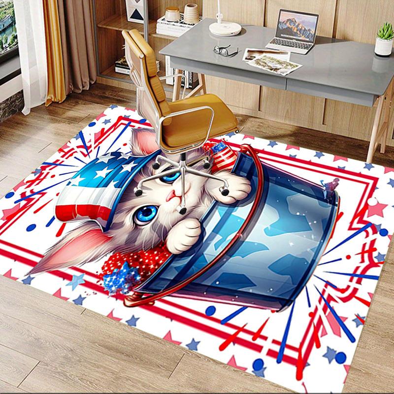 1PC Kitten Flag Extra Large Non Slip Floor Carpet, Office, Family, Studio Large Area Rug Indoor Rugs, Bold Statement Piece