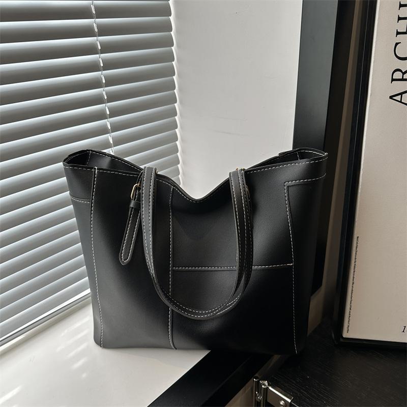 

Сумка-тоут в стиле ретро в гонконгском стиле для женщин, новая сумка для поездок на работу в корейском стиле, модная ручная сумка через плечо большой емкости