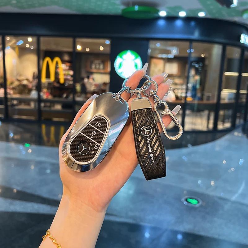 Car Key Case Fob Cover Holder Protect For Mercedes Benz 2022 C S Class W206 W223 S350 C260 C300 S400 S450 S500 ZK9