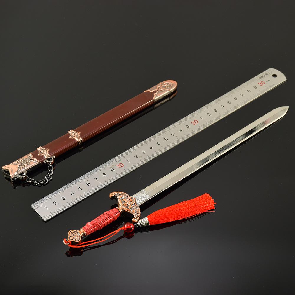 30Cm Naraka: Bladepoint Game Peripherals Noble Blade Metal Model Collectible Desk Ornaments Cosplay Sword Toy Prop Boy Gifts
