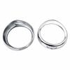 Headlight Decorative Outer Bezel Rim Fits For Peugeot 404 Chrome Plated Metal Headlamp Bezel Ring Trim – Fit Headlight Retaining Rim Replacement Pair