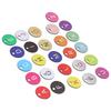 26PCS Beehive Numbered Tag Marker with Hole Round Beehive Label Beekeeping Accessory for Garden26