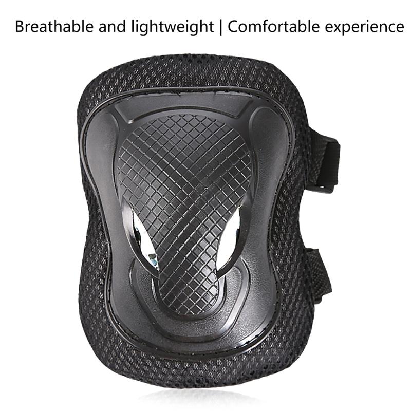 Thickened Protective Gear Set For Roller Skating Skateboarding Cycling With Adjustable Straps Breathable Padding 6PCS