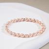 Korean Style Natural Freshwater Pearl Bracelet - Elegant, Colorfast Gift for Girlfriend