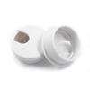 2 Packs of 1.5 Inch White Plastic Desktop Threading Hole Covers Cable Decorative Covers