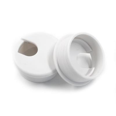 2 Packs of 1.5 Inch White Plastic Desktop Threading Hole Covers Cable Decorative Covers