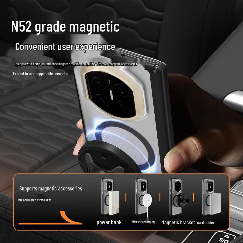 Huawei Mate X7 Skin-Friendly Magnetic Hinge Phone Case