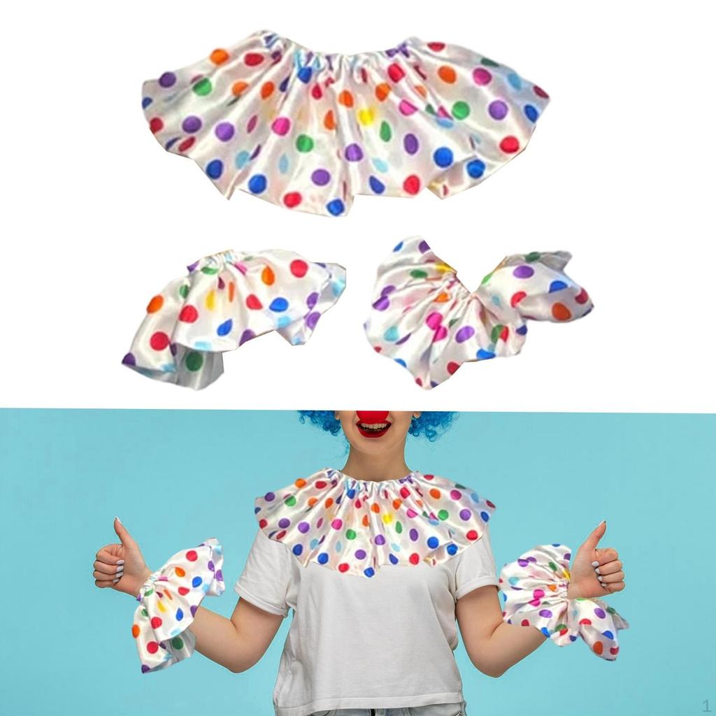 Clown Neck Cuff Set Decor for Concerts Holiday Christmas Masquerade