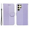 For Samsung Galaxy S25 Ultra Case Anti Scratch Splicing Imprinted Rhombus Leather Phone Cover