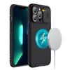 Slide Camera Lens Protection Magnetic Case for iPhone 16 15 13 12 14 Pro Max Plus Magsafe Wireless Charging Soft Silicone Cover