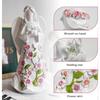 LED Lighted Guardian Angel Figurine with Floral Accents  Battery Operated Angel Statue with Glowing Star, Sympathy & Birthday Gift for Grandma, Aunt &