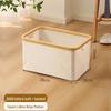 Elegant Foldable Laundry Hamper - Spacious Bathroom Storage Basket