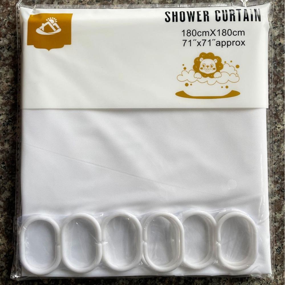 1PC PEVA Waterproof Shower Curtain Thickened Solid Color No Holes Bathroom Privacy Partition Bath Curtain Bathroom Curtain