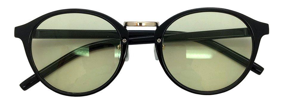 Trick Reading glasses Face Trick Glasses Sabae Manufacturer High Performance Lens Green [Face glasses] RG5112-1LG +1.50 (Low Medium) Black/Light