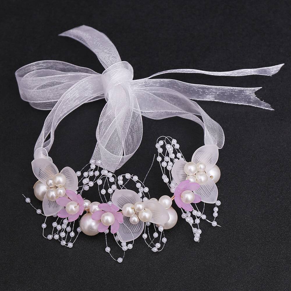 Children's Wreath Headgear Girls' Head Flower Headband Children's Crown Jewelry Korean Version Mori Girl Flower Performance Headband