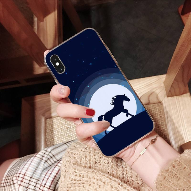 

Чехол для телефона с рисунком Лошадиное искусство Для iPhone 8 7 6 6S Plus X SE 2020 XR XS 14 11 12 13 Mini Pro Max Мобильный чехол iphone XS MAX