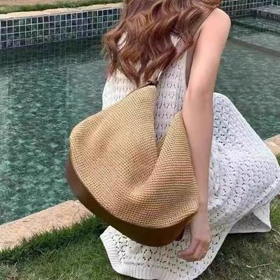 Popular New Beach Travel Straw Bag Large Capacity Fashion Vacation Niche Commuter Armpit