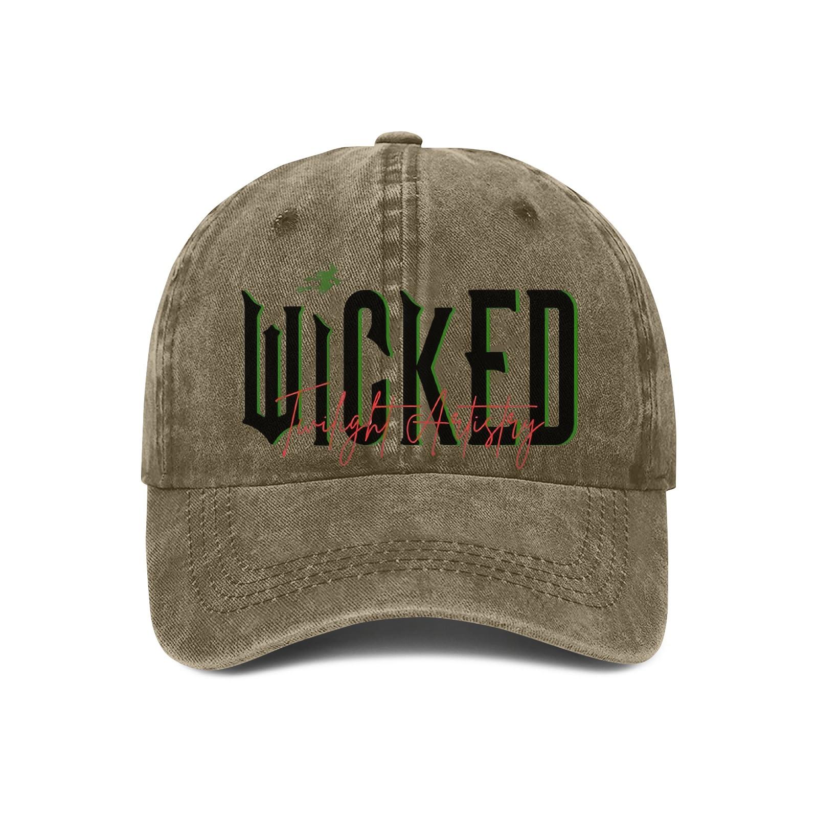 

Модные мужские и женские бейсболки с тем же самым плохим ведьмовским регулируемым дизайном One Size хаки