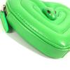 BVLGARI AMBUSH Logo Heart Wallet Coin Compartment coin purse Leather Green
