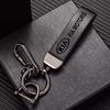 TWBQ7 Car Key Rings Leather Auto Logo Keychain Accessories For EV6 Stinger RIO Sorento Picanto Ceed Borrego Syros K4 K5 Sonet