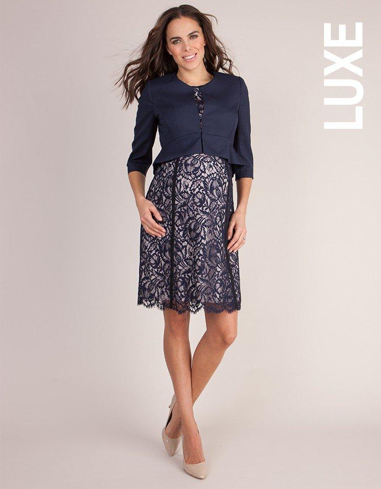 Jacket Maternity Peplum Jacket KATHERINA Navy [Serafin] Women's