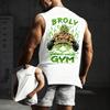 Dragon Ball Broly Gym Vest Men's Sleeveless T-shirt Anime Print Oversized Casual Graphic Tank Tops Streetwear New Summer Fashion
