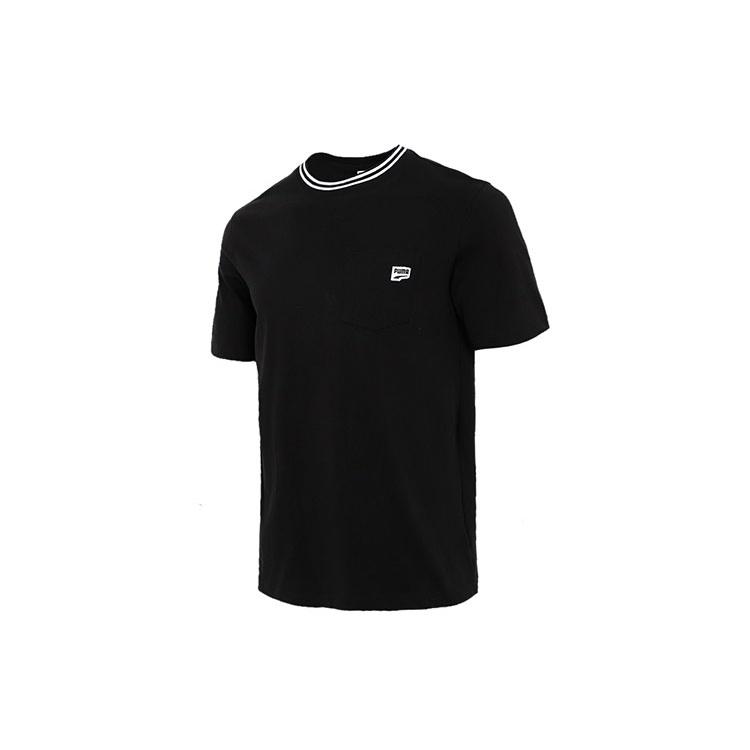PUMA Downtown Pocket T-Shirt  Black White  Men s 531432-01 XXL