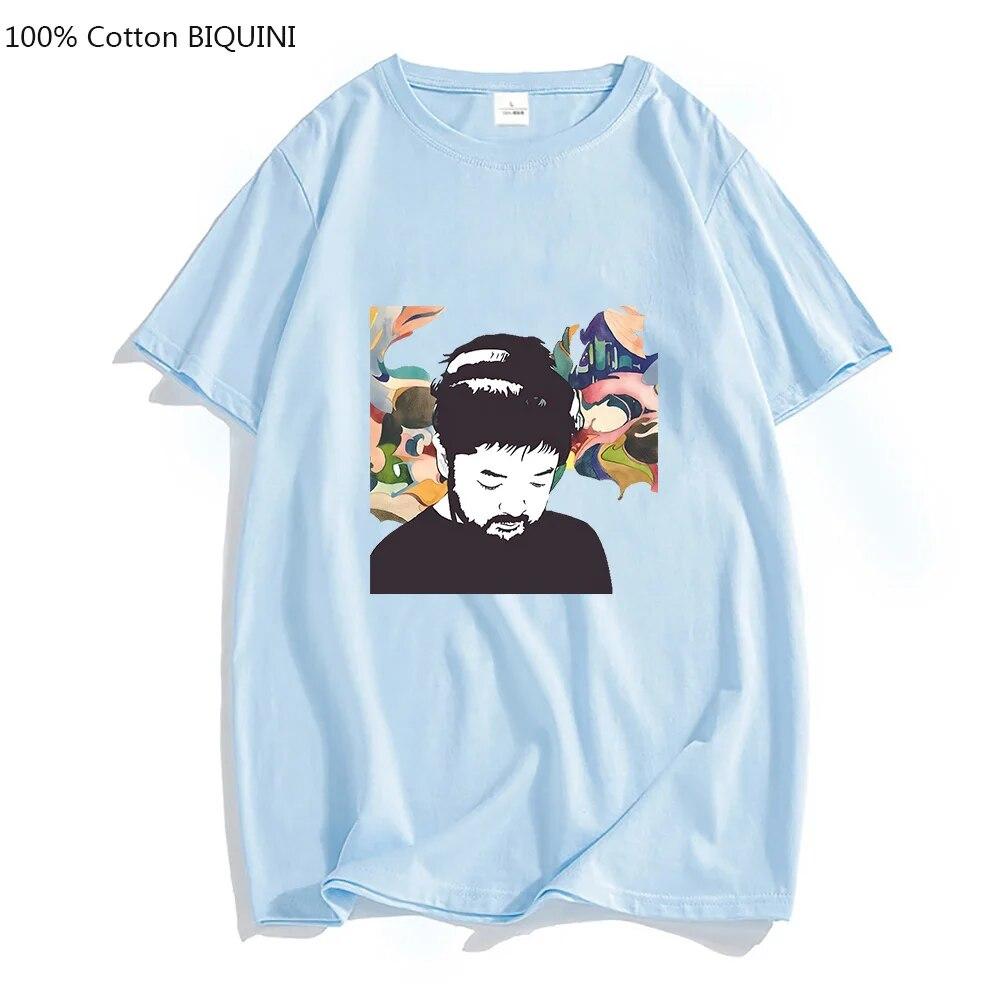 Lo-Fi Jazz Hip Hop Hudba Nujabes Seba Jun Trička Unisex Portrét Cool Trička 100% bavlna Trička Harajuku LOOSE Smysl pro design