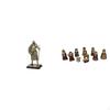 European Knight Nativity Sculpture Creative Statue Figurine Set for Entryway Living Room Home