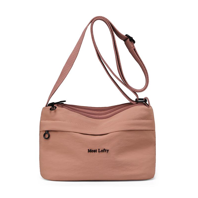Women's Shoulder Bag Lightweight Large Capacity Multi-compartment Nylon Crossbody Bag