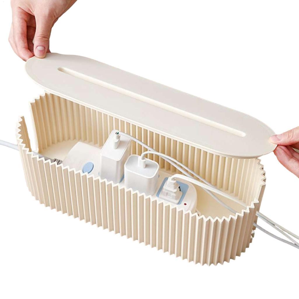 Cable Storage Box Power Line Storage Case Dustproof Charger Socket Organizer Wire Case Home Cable Winder Organizer Case